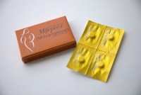 A photo of mifepristone and misoprostol abortion pills.